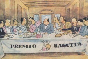 Vignetta d'epoca sul Premio Bagutta