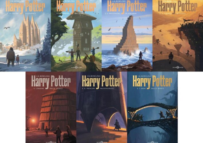 Le 7 cover Harry Potter De Lucchi
