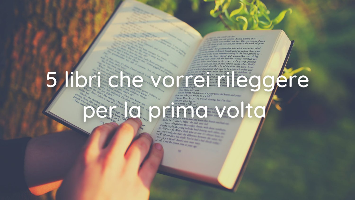 Cinque libri che vorrei rileggere per la prima volta - La lettrice  controcorrente